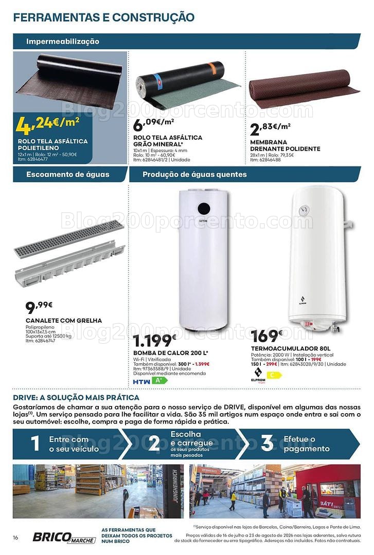 Antevisão Folheto BRICOMARCHÉ Promoções de 16 julho a 23 agosto